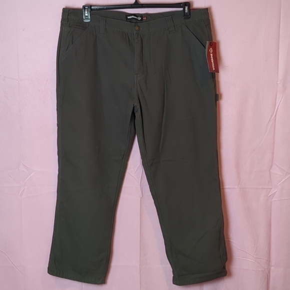 Wolverine Hammer Loop Fleece Lined Pants in Charcoal Gray size 44x30 - Picture 1 of 5